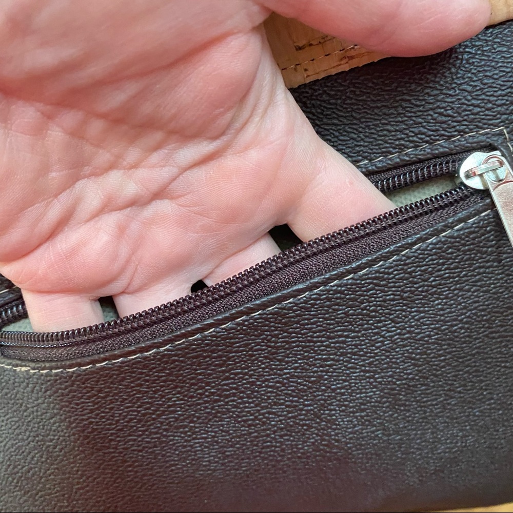 Brown Cork Patchwork Crossbody - image 5